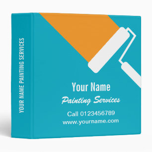 Professional painter painting services showcase binder