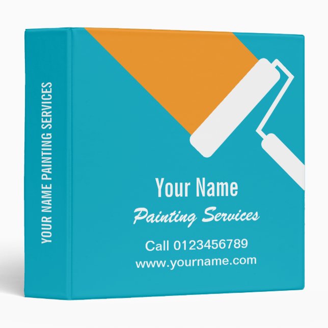 Professional painter painting services showcase binder (Front/Spine)