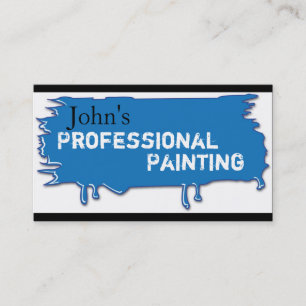 Professional Painting Business Card Blue