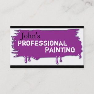 Professional Painting Business Card Purple