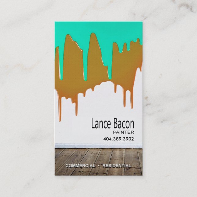 Professional Painting, Painters, Home Improvement Business Card (Front)