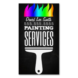 Professional Painting Service Magnetic Business Card