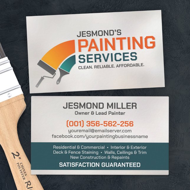 Professional Painting Services - House Painter Bus Business Card (Creator Uploaded)