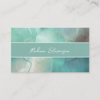 Professional Pastel-Toned Marble Business Card