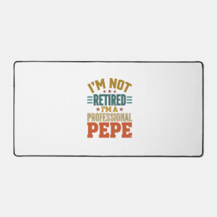 Professional Pepe Retirement Vintage Typography Sh Desk Mat