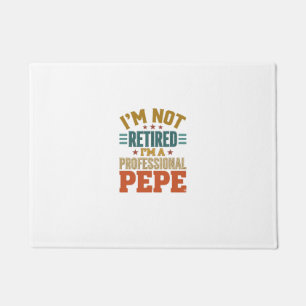 Professional Pepe Retirement Vintage Typography Sh Doormat