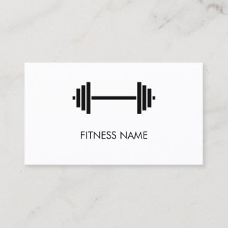 Professional Personal Fitness Trainer Business Card