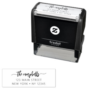 Professional Personal Return Address Minimalist  Self-inking Stamp