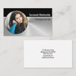 Professional Personal Security Custom Oval Photo Business Card