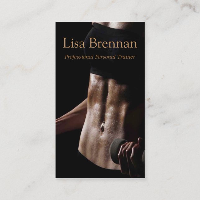 Professional Personal Trainer / Bodybuilder Card (Front)