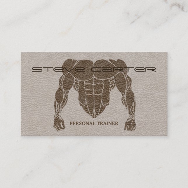 professional Personal Trainer / Bodybuilder Card (Front)