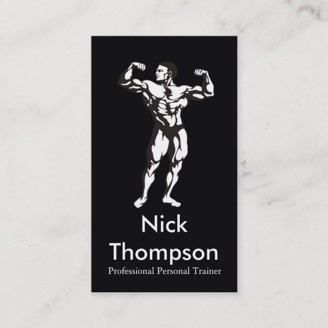 Professional Personal Trainer / Bodybuilder Card (Front)