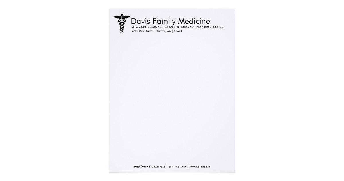 professional personalized doctor s stationery letterhead dr letterhead template