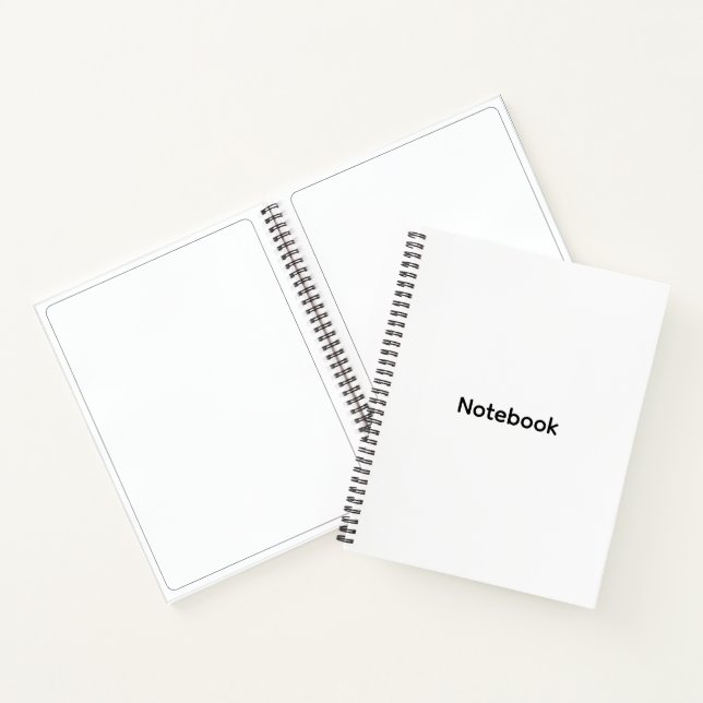Professional Personalized Modern Minimalist  Notebook (Inside)