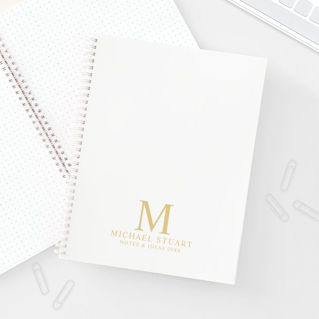Professional Personalized Monogram and Name Notebook (Creator Uploaded)