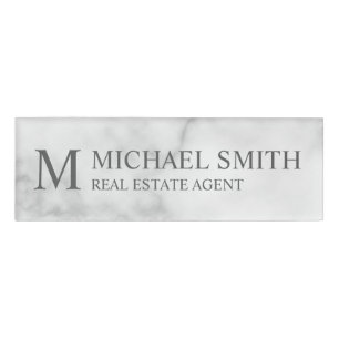 Professional Personalized Monogram and Name Tag