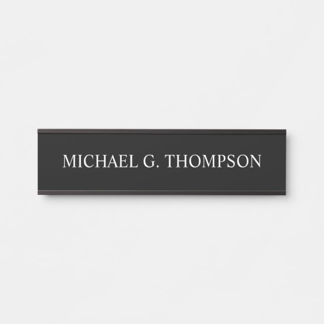 Professional Personalized Name Door Sign (Front)