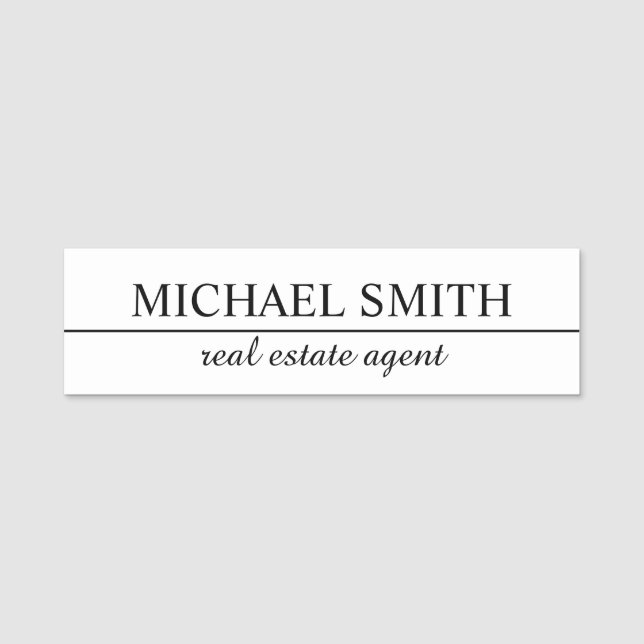 Professional Personalized  Name Tag (Front)