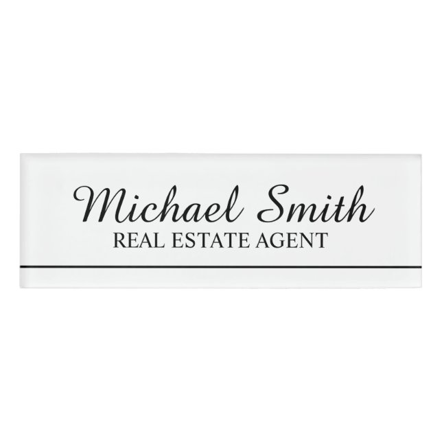 Professional Personalized Name Tag (Front)