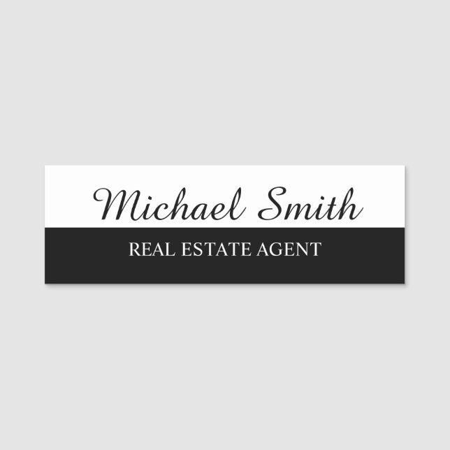 Professional Personalized Name Tag (Front)