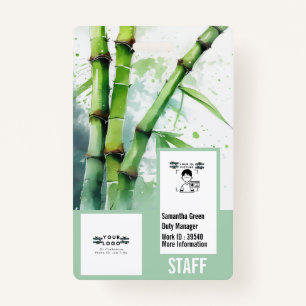 Professional Personalized security photo card  Badge