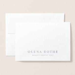 Professional Personalized Silver Foil  Foil Card
