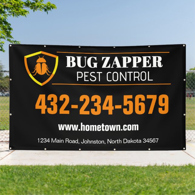 Professional Pest Control Service Business Banner  (Outside)
