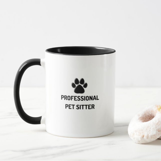 Professional Pet Sitter Mug (With Donut)