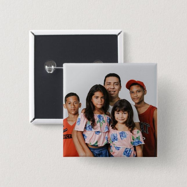Professional Photo 2 inch Square Button (Front & Back)