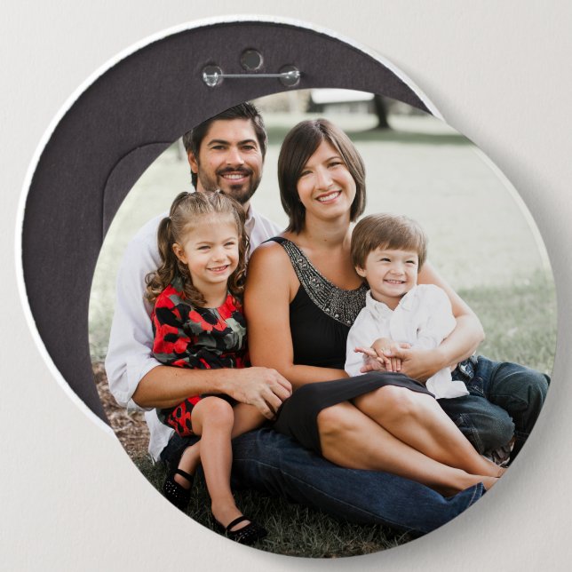 Professional Photo 6 inch Round Button (Front & Back)