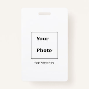 Professional Photo Black White Classic MInimal  Badge
