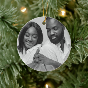 Professional Photo Ceramic Circle Ornament