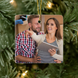 Professional Photo Ceramic Square Ornament