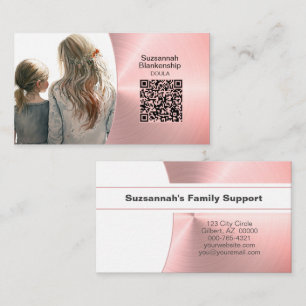Professional Photo Doula Family Support Services  Business Card