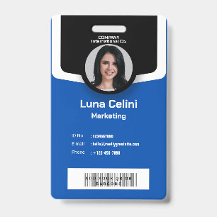 Professional Photo ID Badge - Customize with Logo