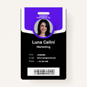 Professional Photo ID Badge - Customize with Logo