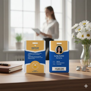 Professional Photo ID Badge - Customize with Logo