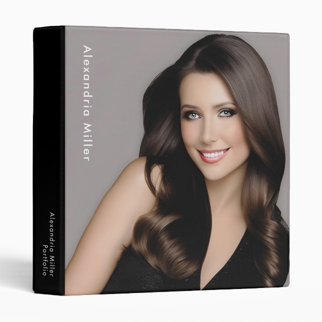 Professional Photo Portfolio Binder (Front/Spine)
