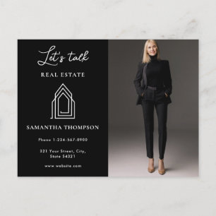 Professional Photo Real Estate Lets Talk Postcard