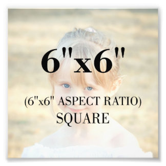 Professional Photo Template 6 x 6 Inch Square Print