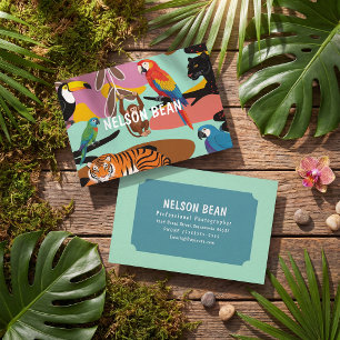 Professional photographer bold chic business card