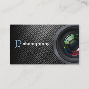 Professional Photographer Camera Lens Business Card