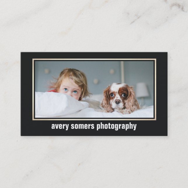 Professional Photographer Photography Photo Card (Front)