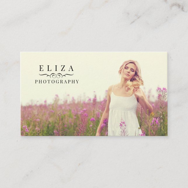 Professional Photographer Photography Studio Business Card (Front)