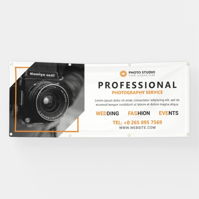 Professional Photographer Service Banner (Horizontal)