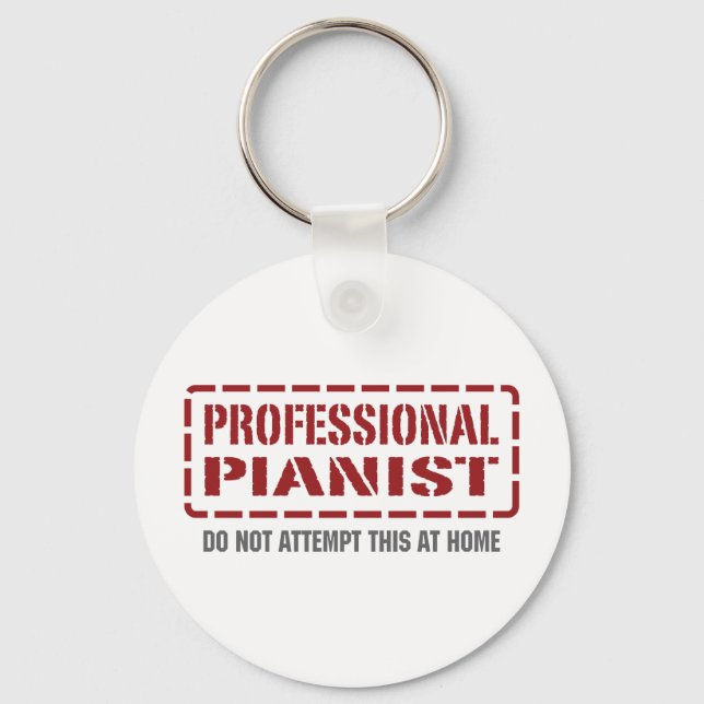Professional Pianist Keychain (Front)