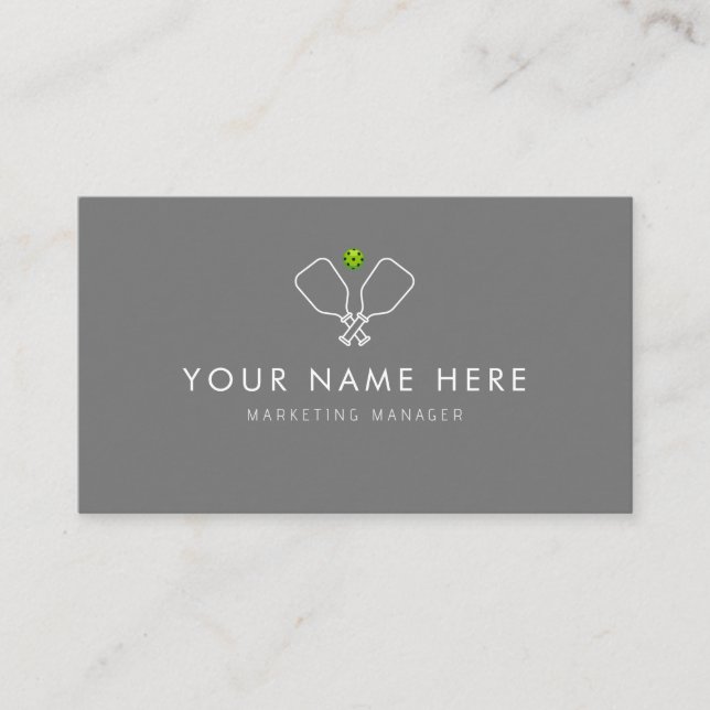professional Pickleball Business Card (Front)