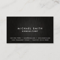 Professional Plain Elegant Black Modern Simple