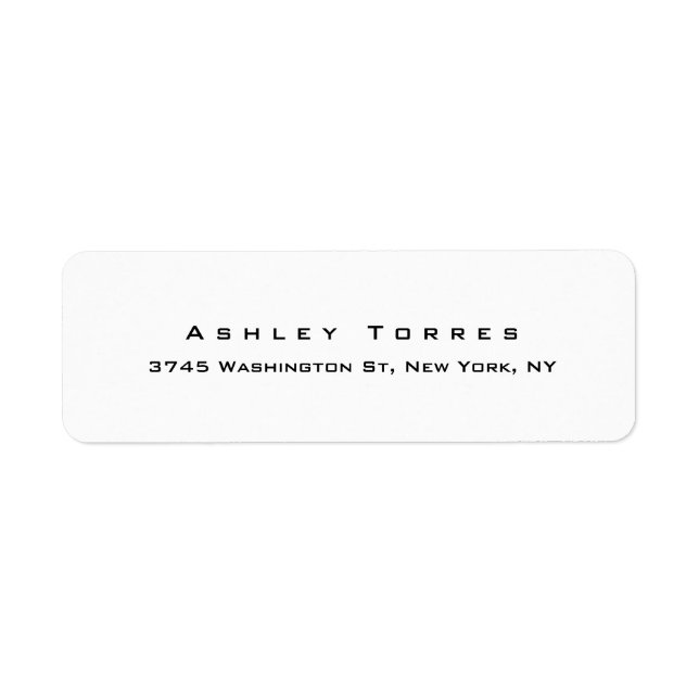 Professional Plain Elegant Modern Black & White (Front)