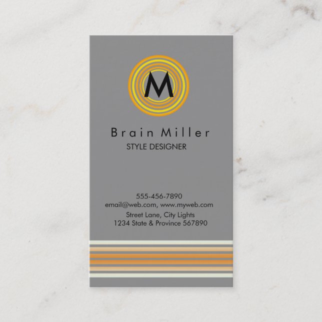 Professional Plain Elegant Modern Simple Business Card (Front)